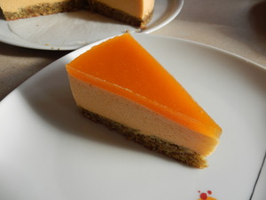 Entremets abricot pistache